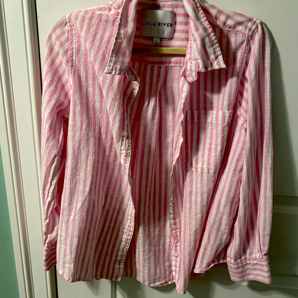 Pink Striped Shirt
